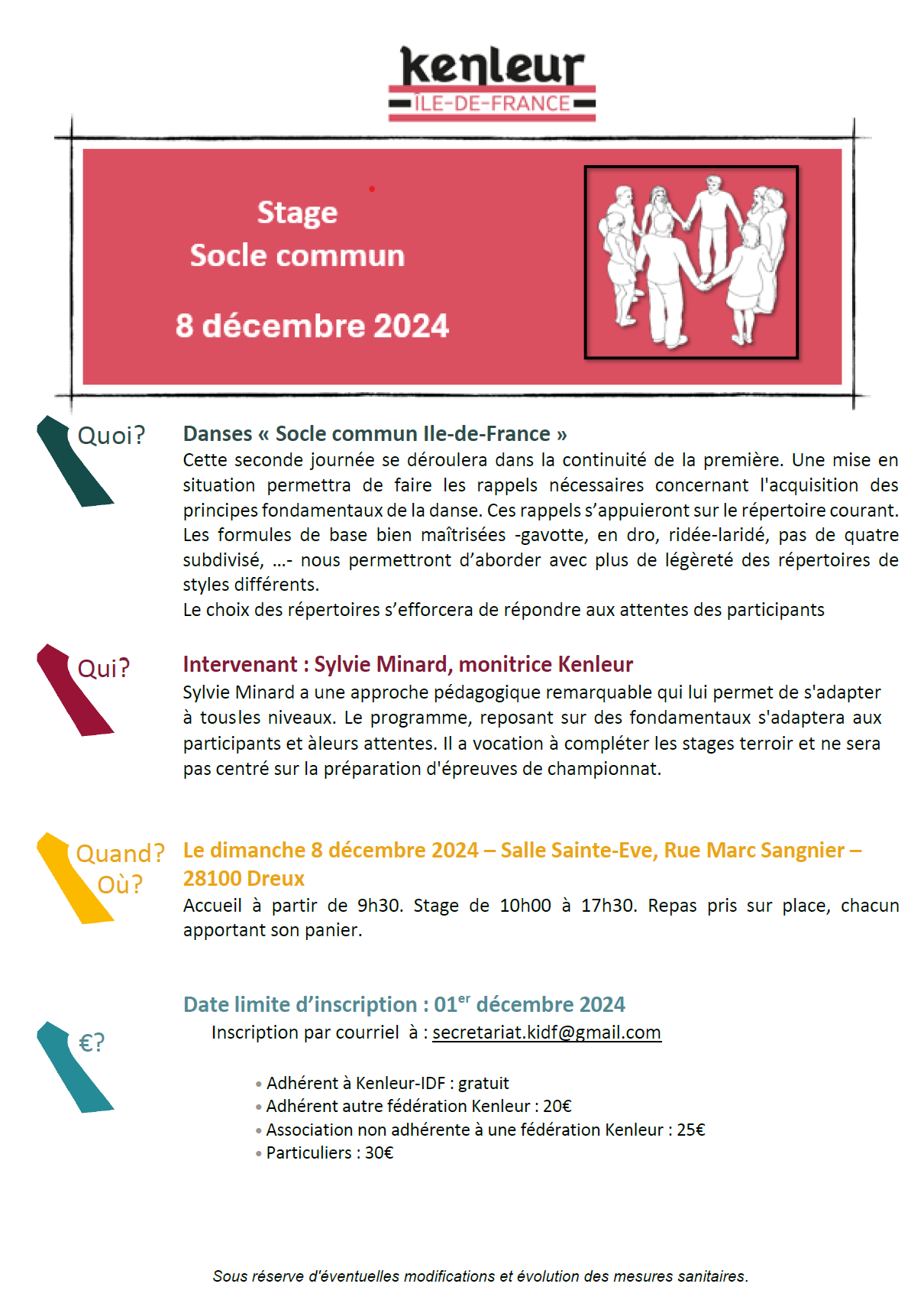 Stage socle commun decembre 2024